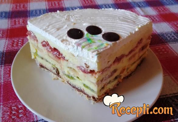 Torta sa tri vrste voća