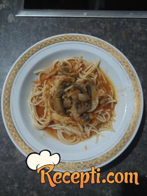 Špagete sa šampinjonima