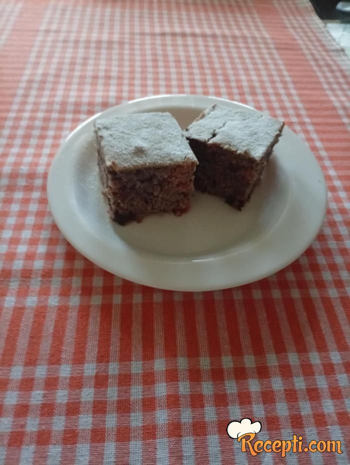 Kolač sa malinama i čokoladom