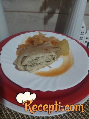 Pileća vekna sa šampinjonima