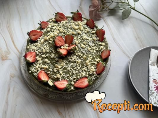 Cheesecake sa pistacija kremom