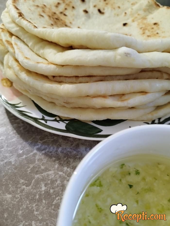 Tortilja za giros iz tiganja