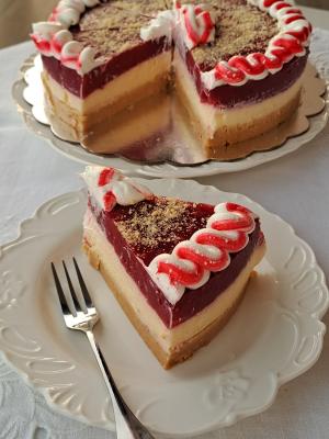 Voćni puding kolač sa čajnim kolutićima