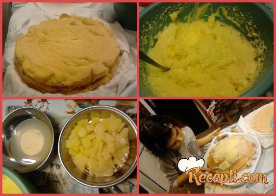 Ananas torta (5)