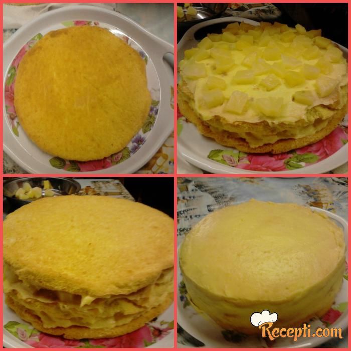 Ananas torta (5)