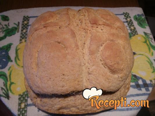 Hleb od pseničnog i integralnog brašna