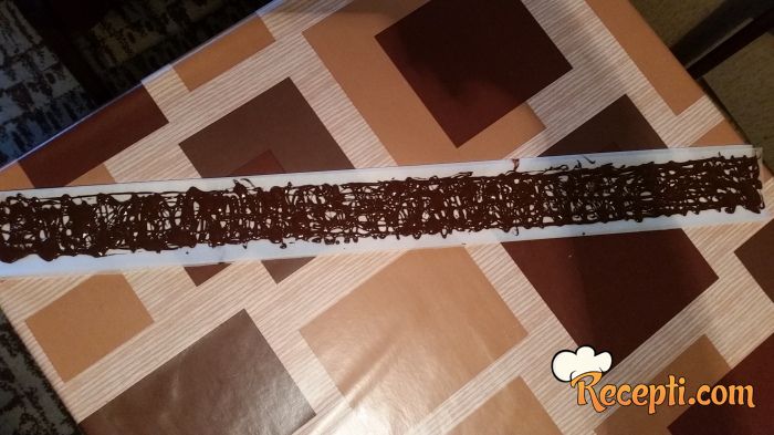 Čokoladna (Menaž) dekoracija za ukrašavanje torti
