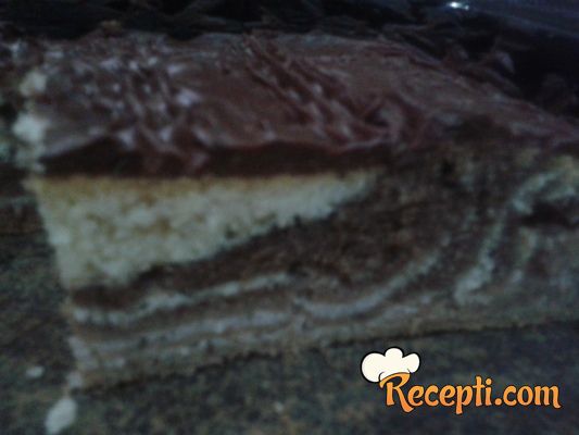 Čokoladni zebra kolač