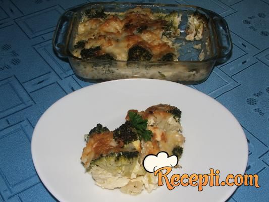 Musaka sa karfiolom i brokolijem