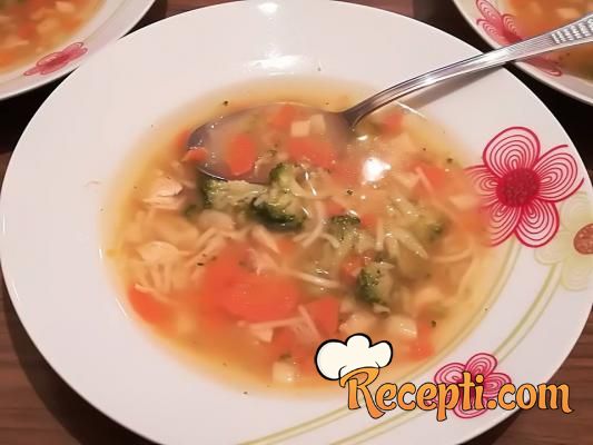 Pileća supa sa povrćem