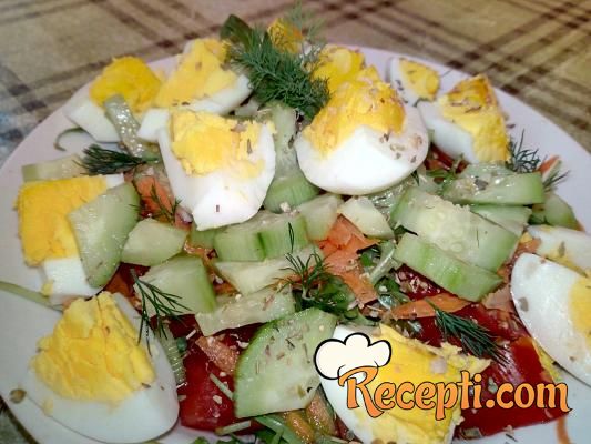 Salata sa jajima i rukolom