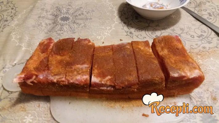 Pečena marinirana slanina