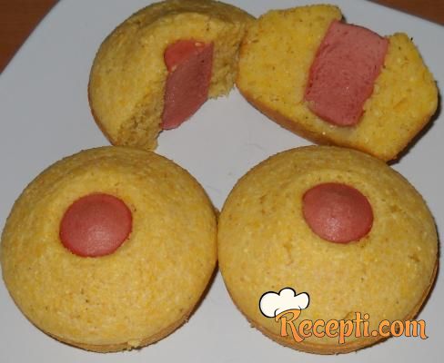 Corn dog muffins