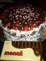 Voćna torta sa Menaž čokoladom