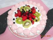 Puslica torta (kivi, jagode, maline, borovinice)