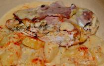 Gratinirano pileće belo meso
