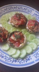 Punjene vege pečurke