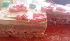 Jednostavna, osvježavajuća torta sa malinama
