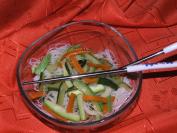 Rice vermicelli sa povrćem