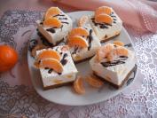 Kocke od kefira sa mandarinama
