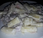 Makarone sa šampinjonima i šunkom