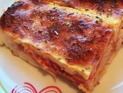 Zapečene palačinke (ajvar, sir, pečenica)