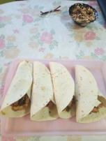 Tortilje sa pilećim belim mesom i meksičkim povrćem