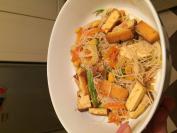 Kineske nudle sa povrćem i tofu sirom