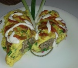 Omlet sa mladim lukom
