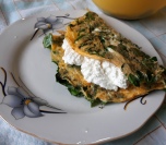 Omlet od spanaća i sira
