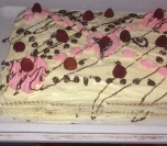 Torta sa keksom i malinama