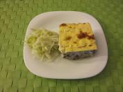 Zapečeni grašak sa šampinjonima i pirinčem