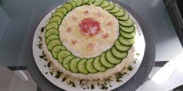Slana torta sa pečenim paprikama