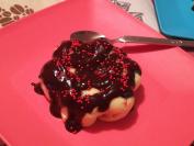Puding desert sa čokoladom