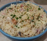 Pasta sa plodovima mora i šampinjonima