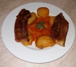 Sirova slanina sa krompirom i bećarcem