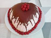 Grčka sladoled torta sa malinama