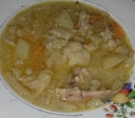 Pileća čorba sa karfiolom