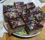 Sočne jabuka griz kocke