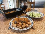 Pileći ražnjići sa pečurkama