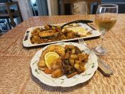 Pečena riba sa povrćem