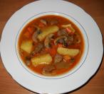 Junetina sa krompirom i šampinjonima
